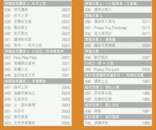齊唱敬拜精選100USB (40周年增訂版) - Image 6