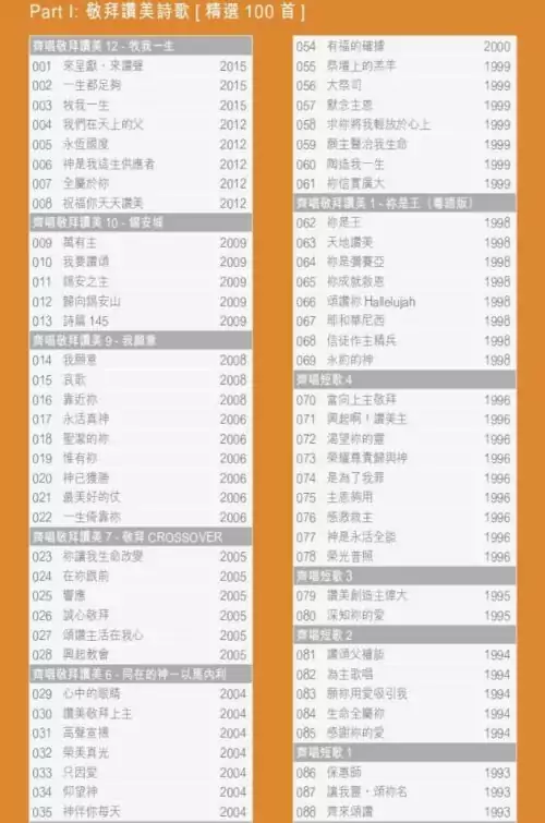 齊唱敬拜精選100USB (40周年增訂版) - Image 4