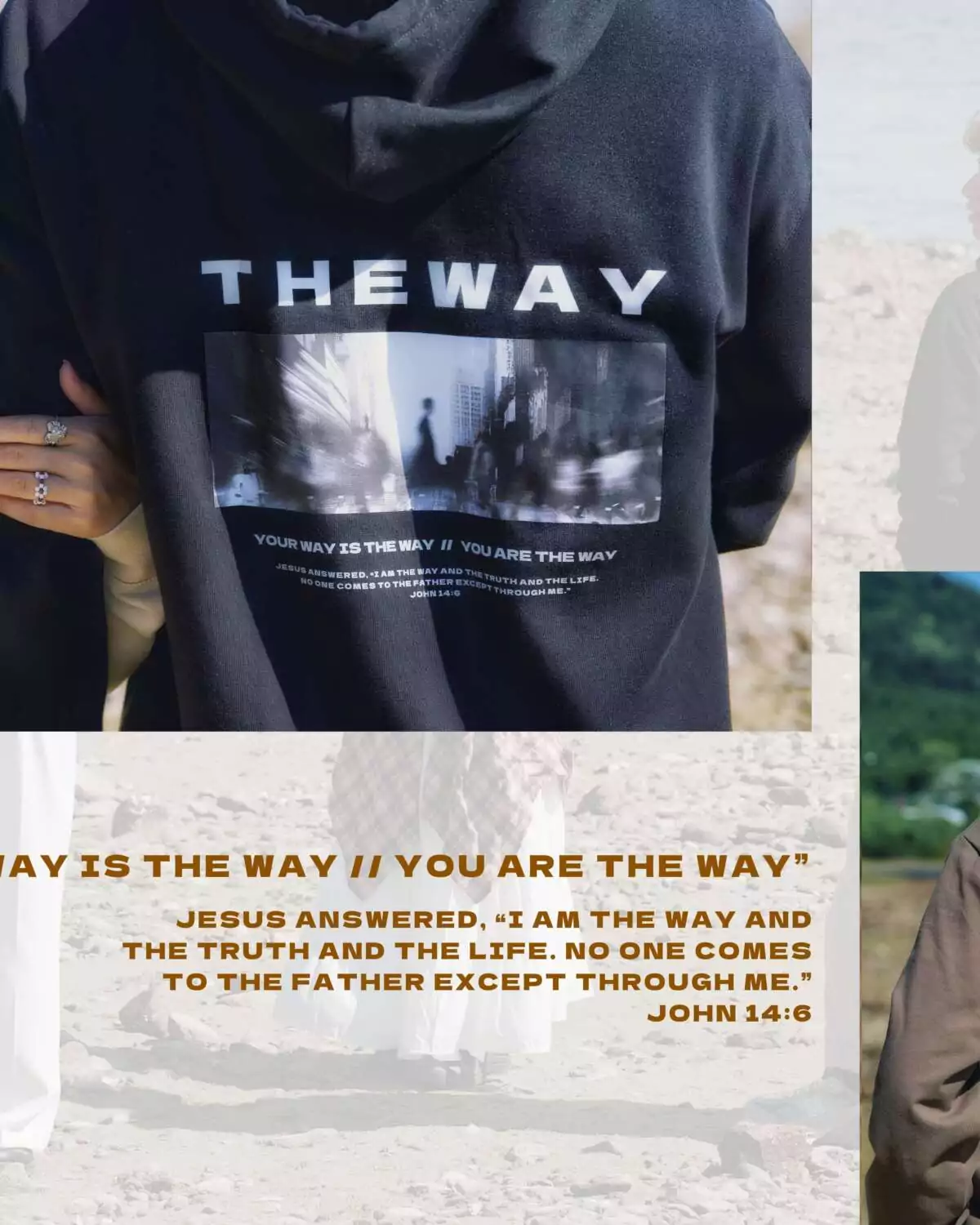 THE WAY 刺繡連帽衛衣 - Image 2